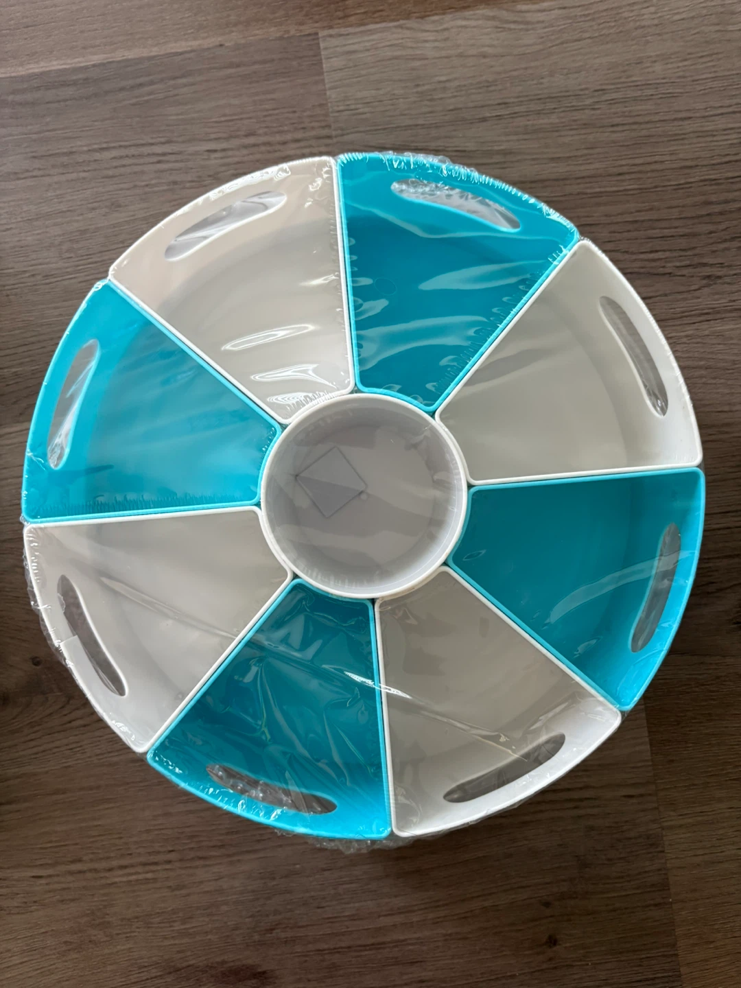 New Rotating Serving Platter - Blue & White - photo 3