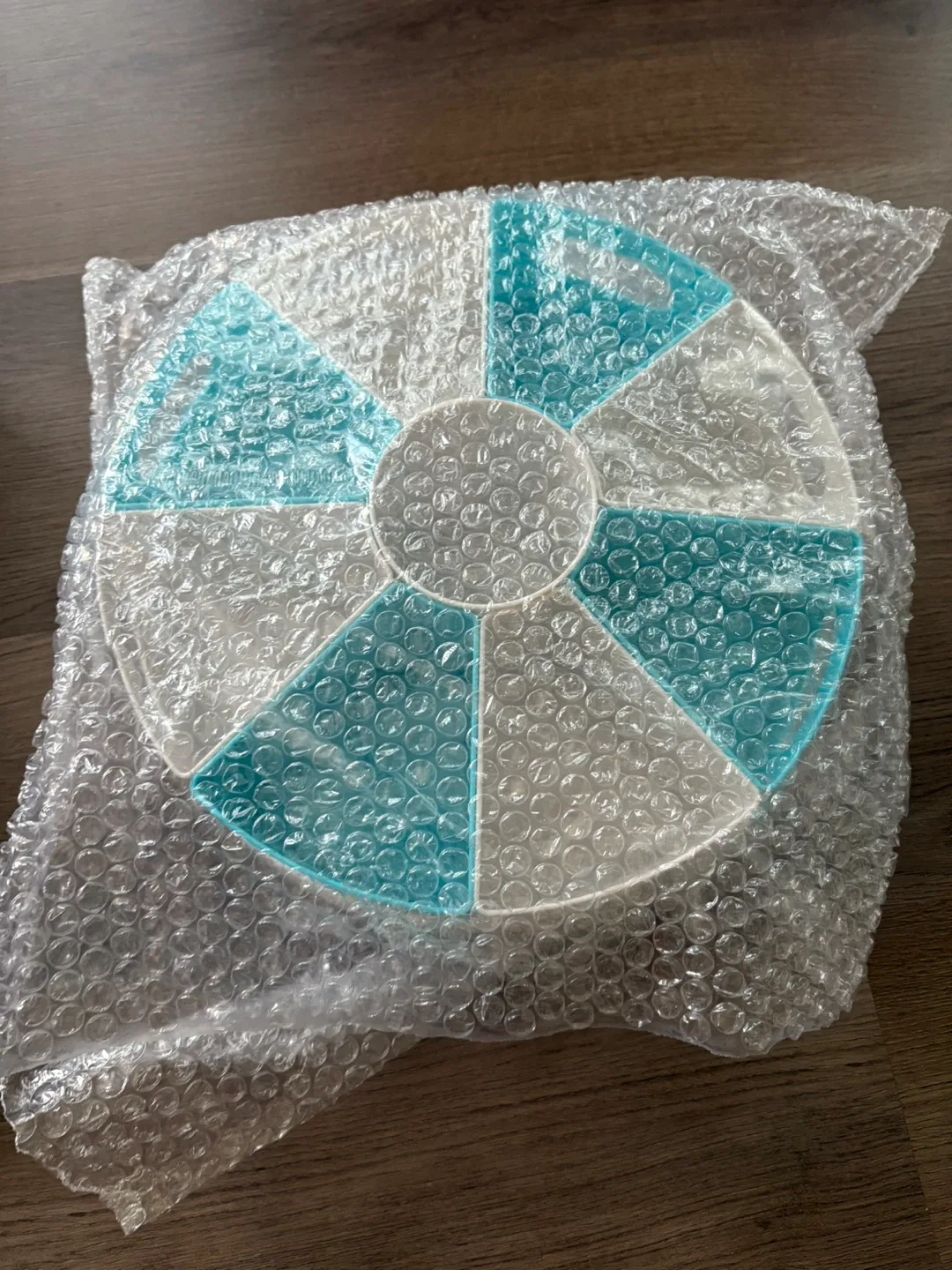 New Rotating Serving Platter - Blue & White