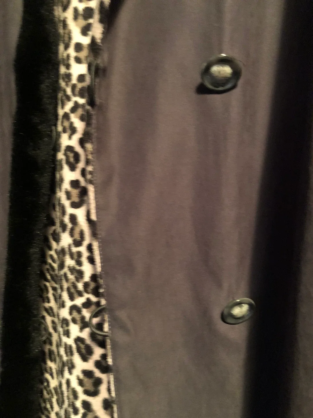 Danier Brown Coat with Leopard Print Lining image indicator(3)