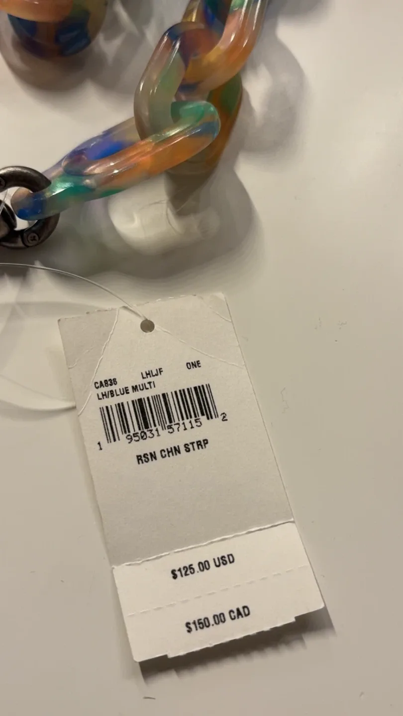 Coach Resin Chain Strap - LH/Blue Multi image indicator(3)