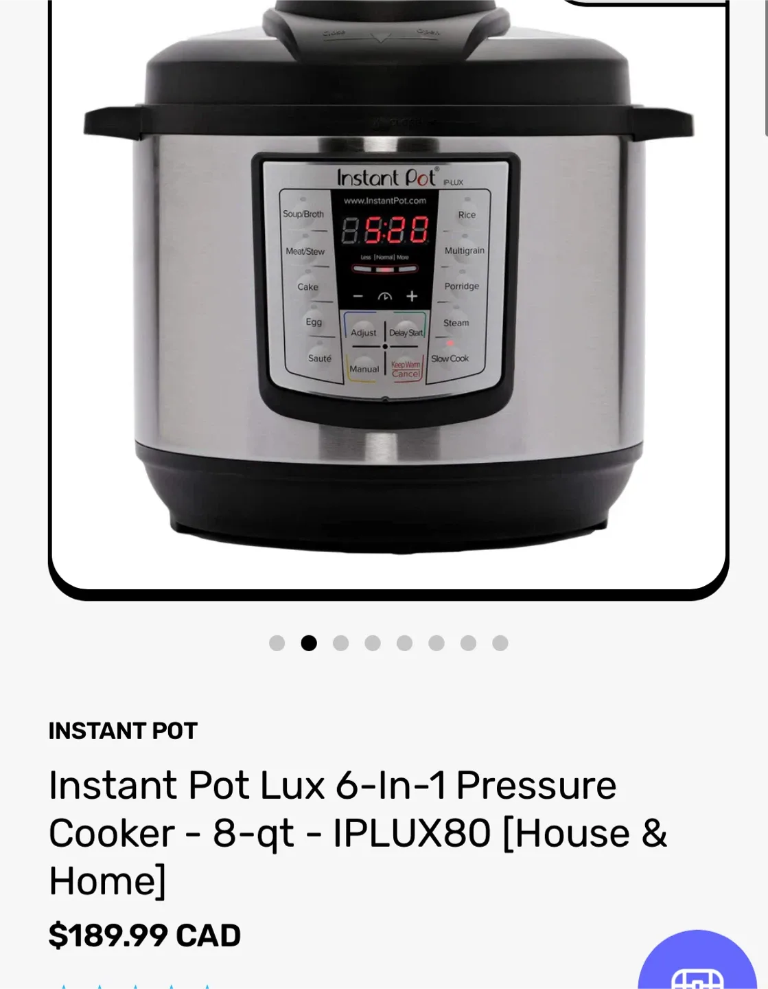 Instant Pot IP-LUX 6-in-1 Electric Pressure Cooker