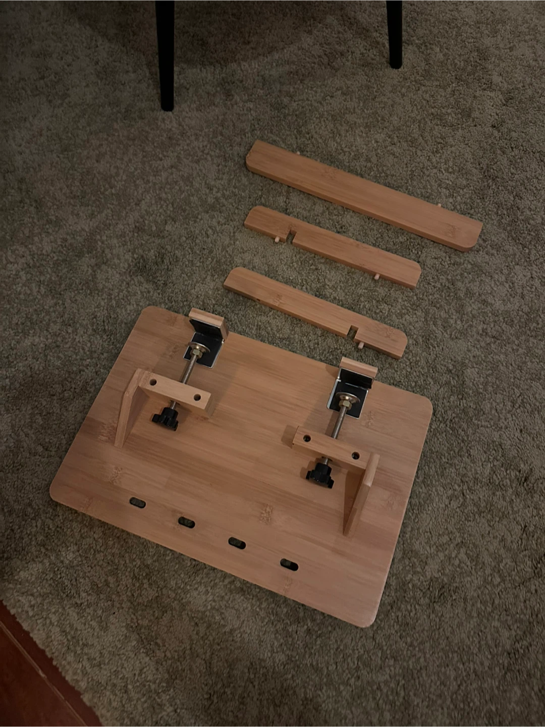 Bamboo Bedside Shelf - Natural Finish - photo 2