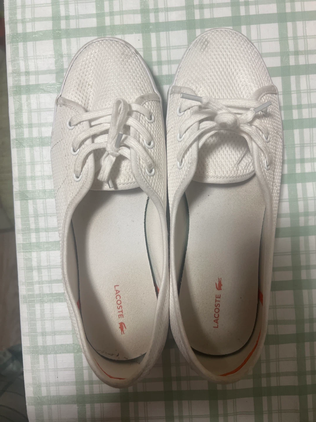 Lacoste Ziane Chunky 216 1 White Shoes - Size 8.5