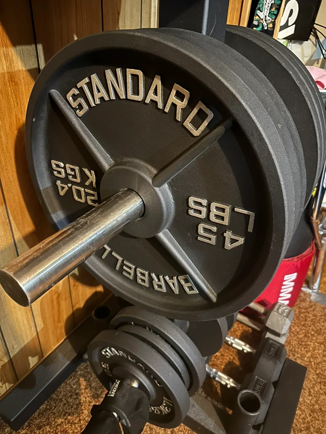 Standard Barbell 45 lbs Weight Plates