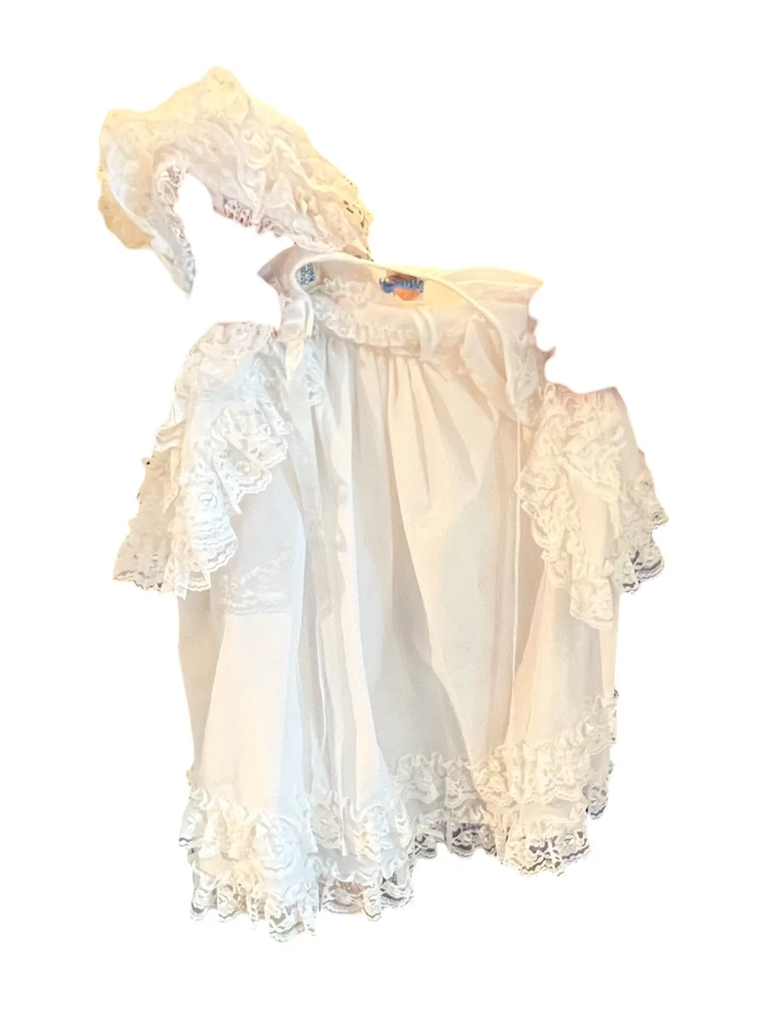 White Lace Baptism Dress - Size S