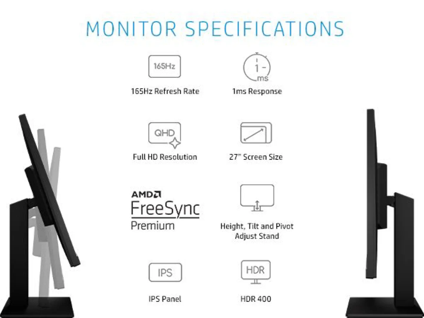 HP X27q 27” QHD Monitor (1440p) – Great Condition image indicator(3)