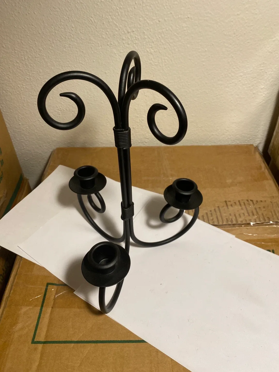 Black Metal Candelabra