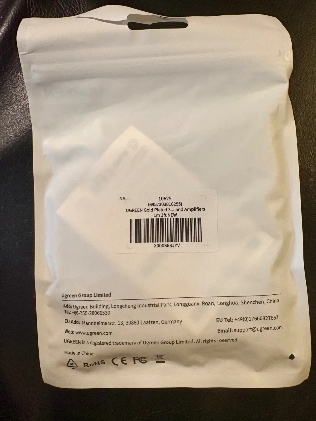 New Gold Plated Aux Cable 3ft image indicator(2)