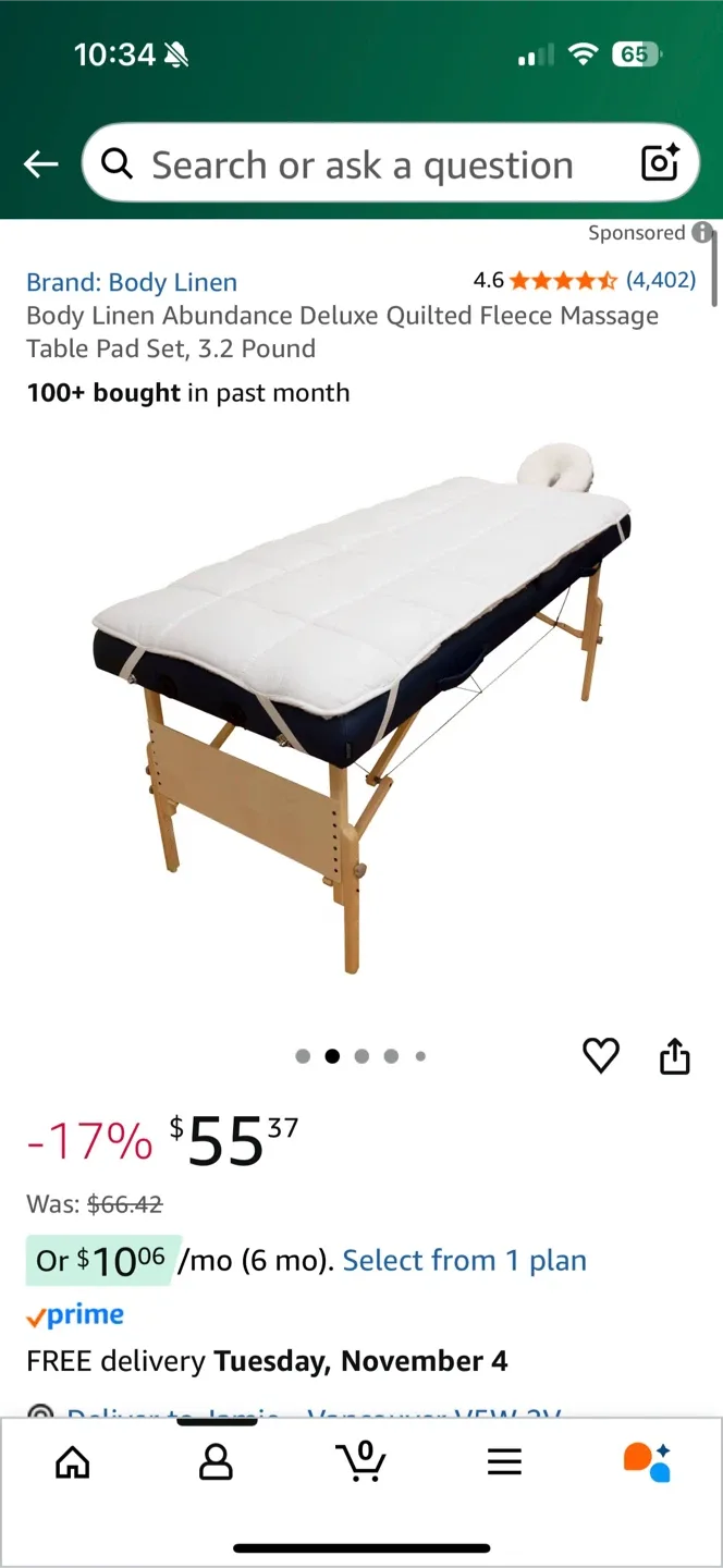 Massage Table Pad Set