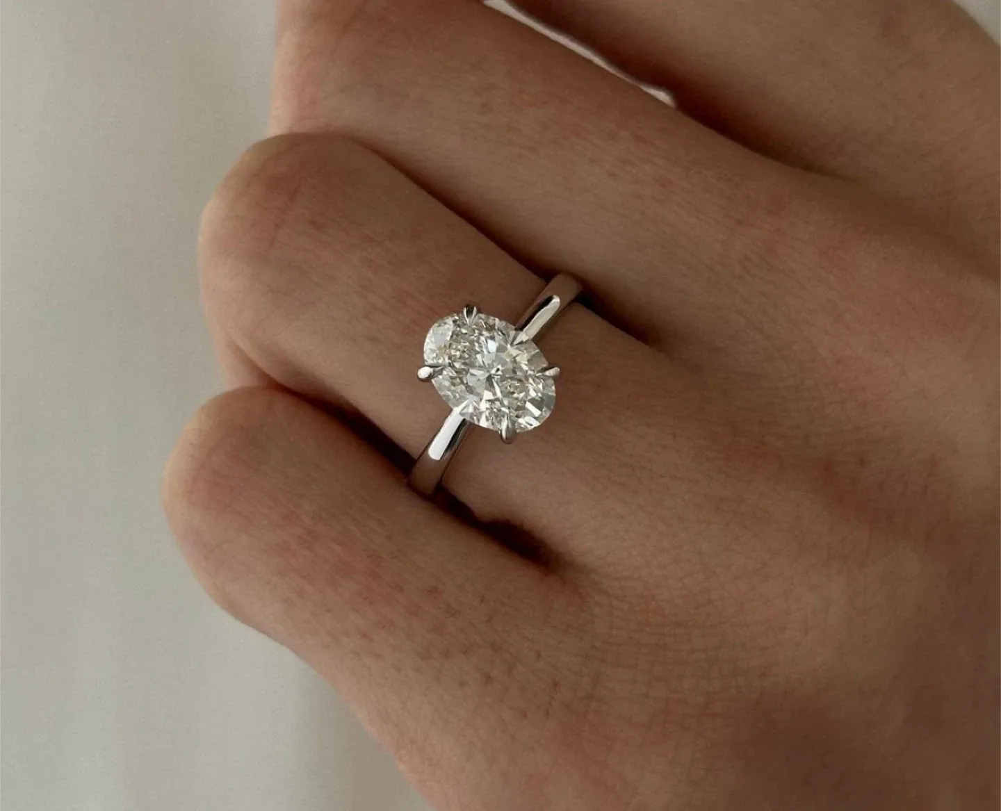 Oval Cut Diamond Ring