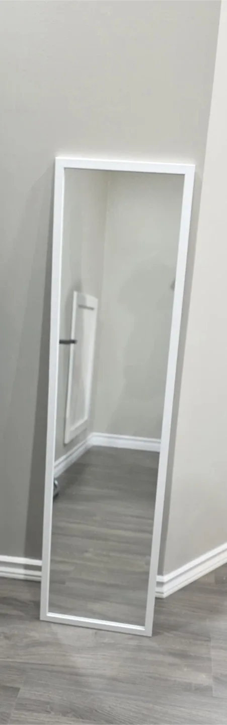 IKEA LILJETRÄD Mirror, White, 30x115 cm image indicator(4)