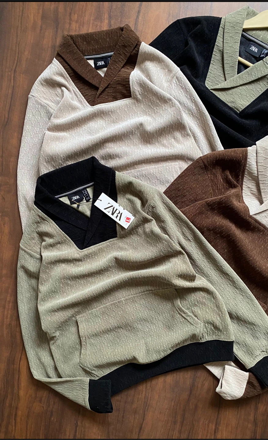 Zara Jacquard Knit Polo Sweater - photo 3