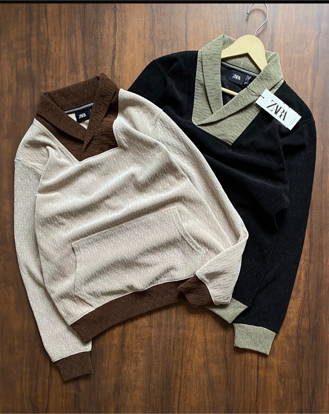Zara Jacquard Knit Polo Sweater - photo 4