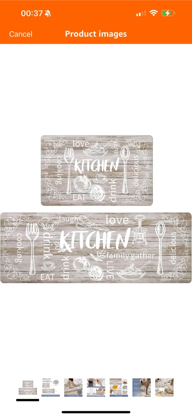 Kitchen/Bathroom Floor Mat Set - Soft & Durable image indicator(7)