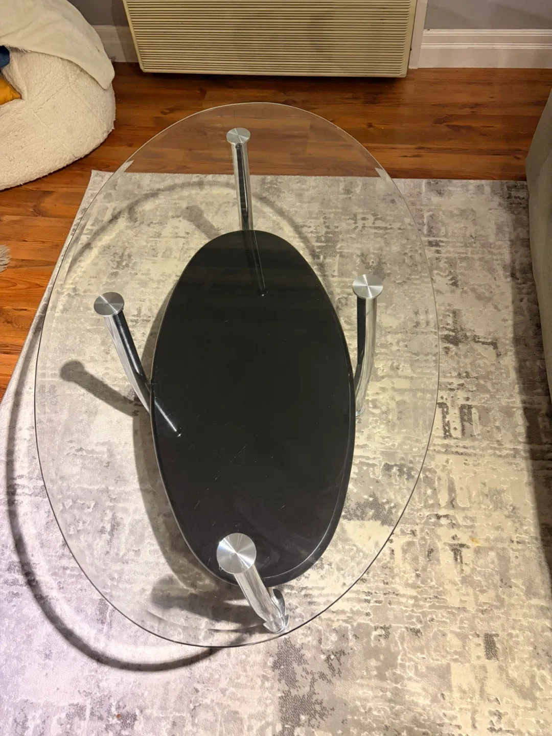 Oval Glass Coffee Table image indicator(2)