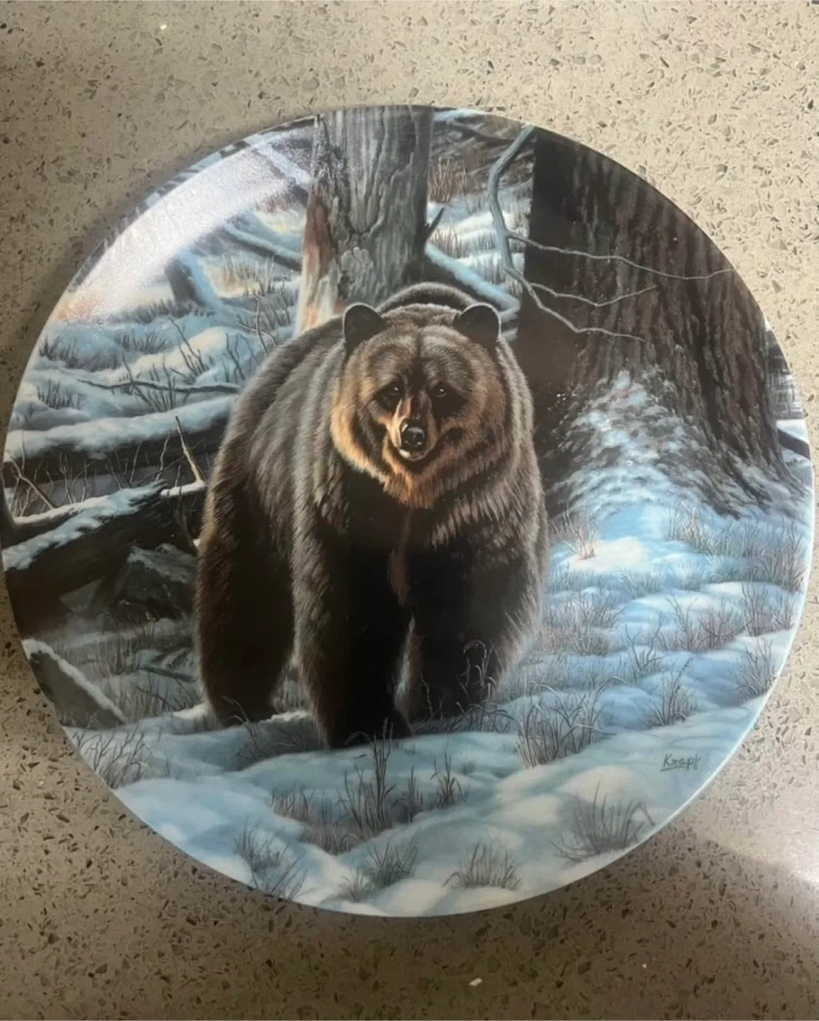 The Grizzly Bear Plate by Paul Krapf