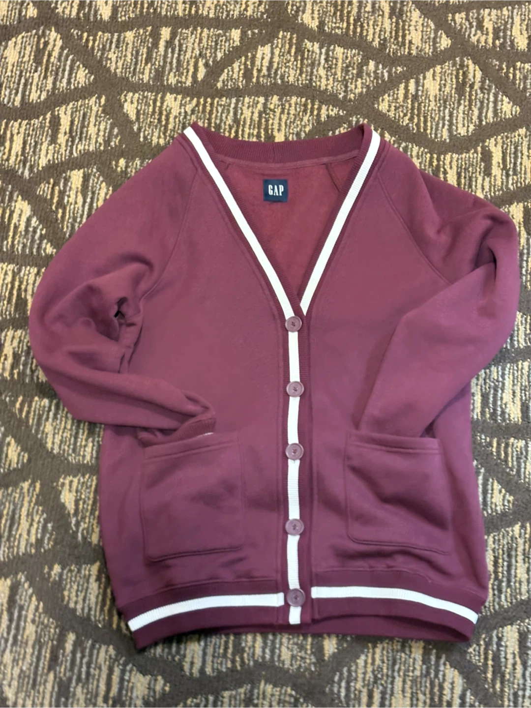 Gap Burgundy Cardigan - Size S
