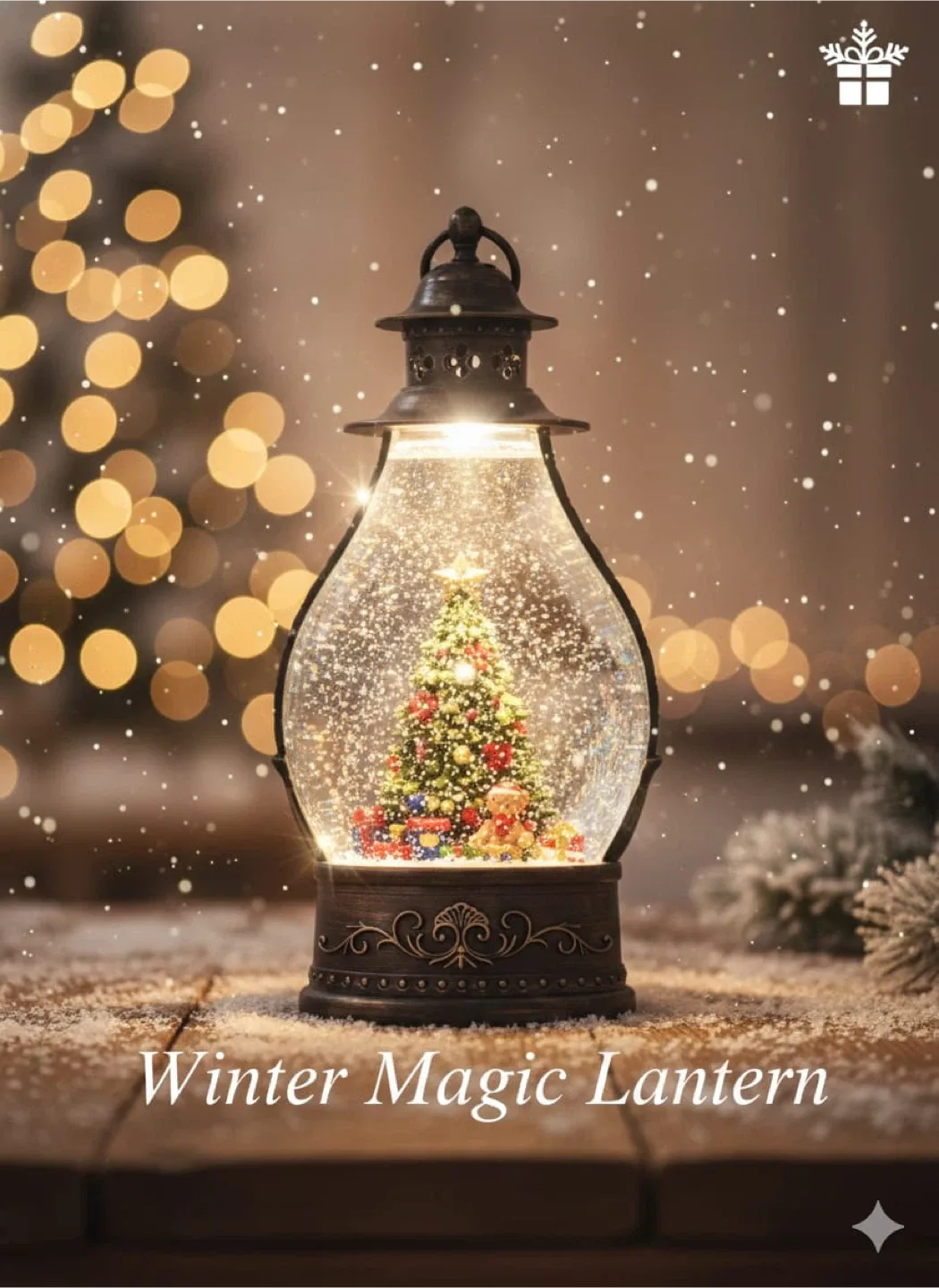 Holiday Lantern with LED Light image indicator(2)