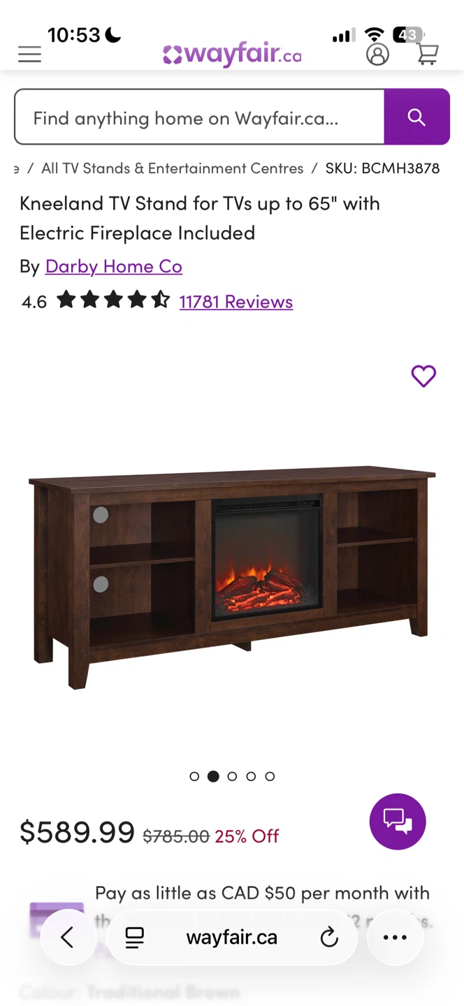Wayfair Fireplace TV Stand