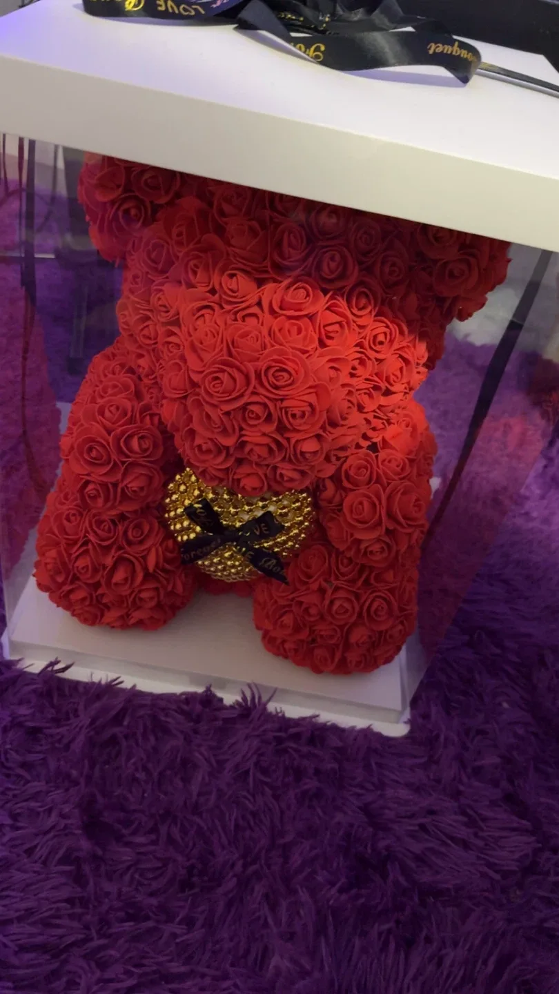 Massive Bouquet Rose Bear - Red