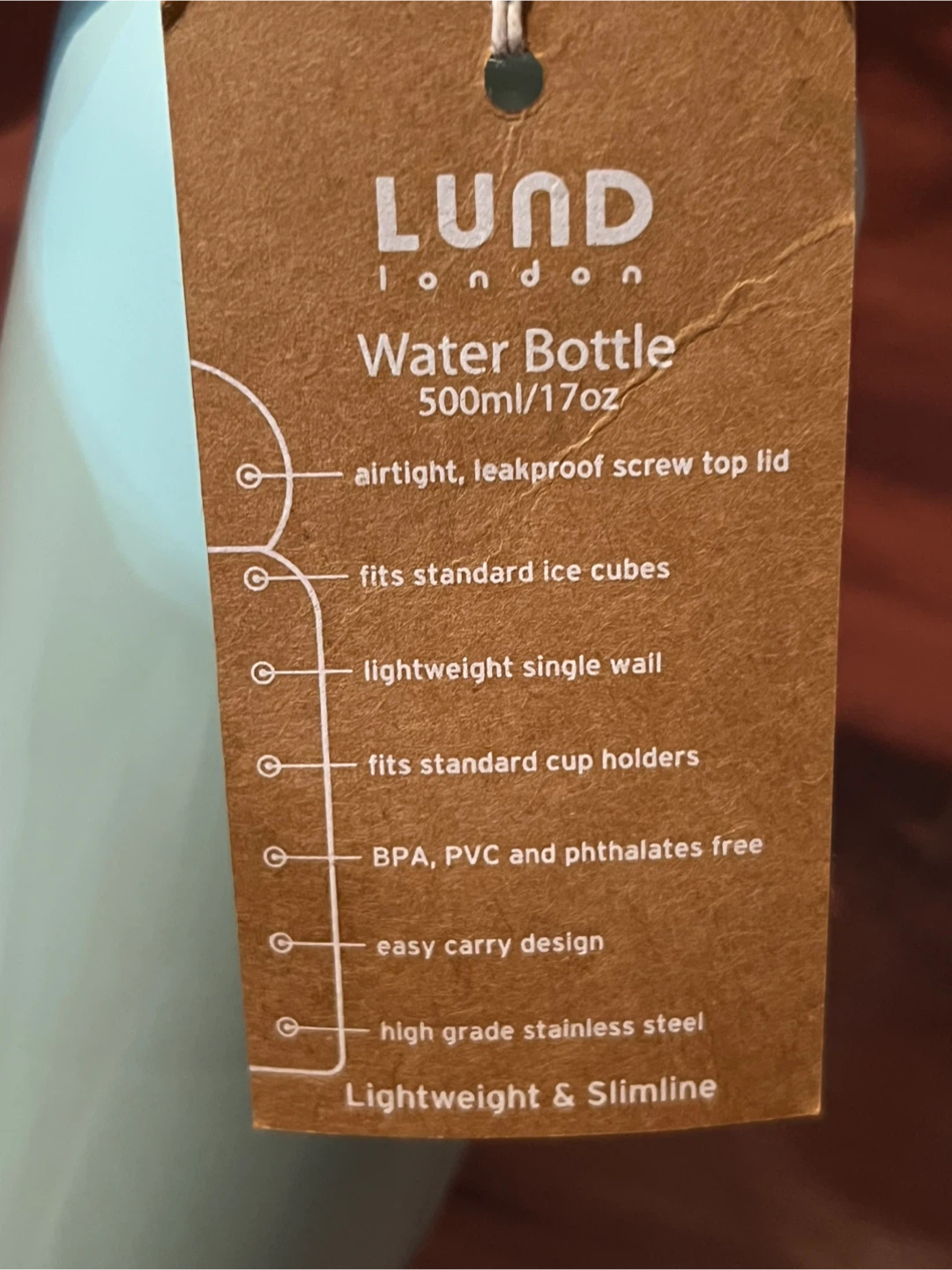 NEW Lund London Water Bottle - 500ml - photo 2