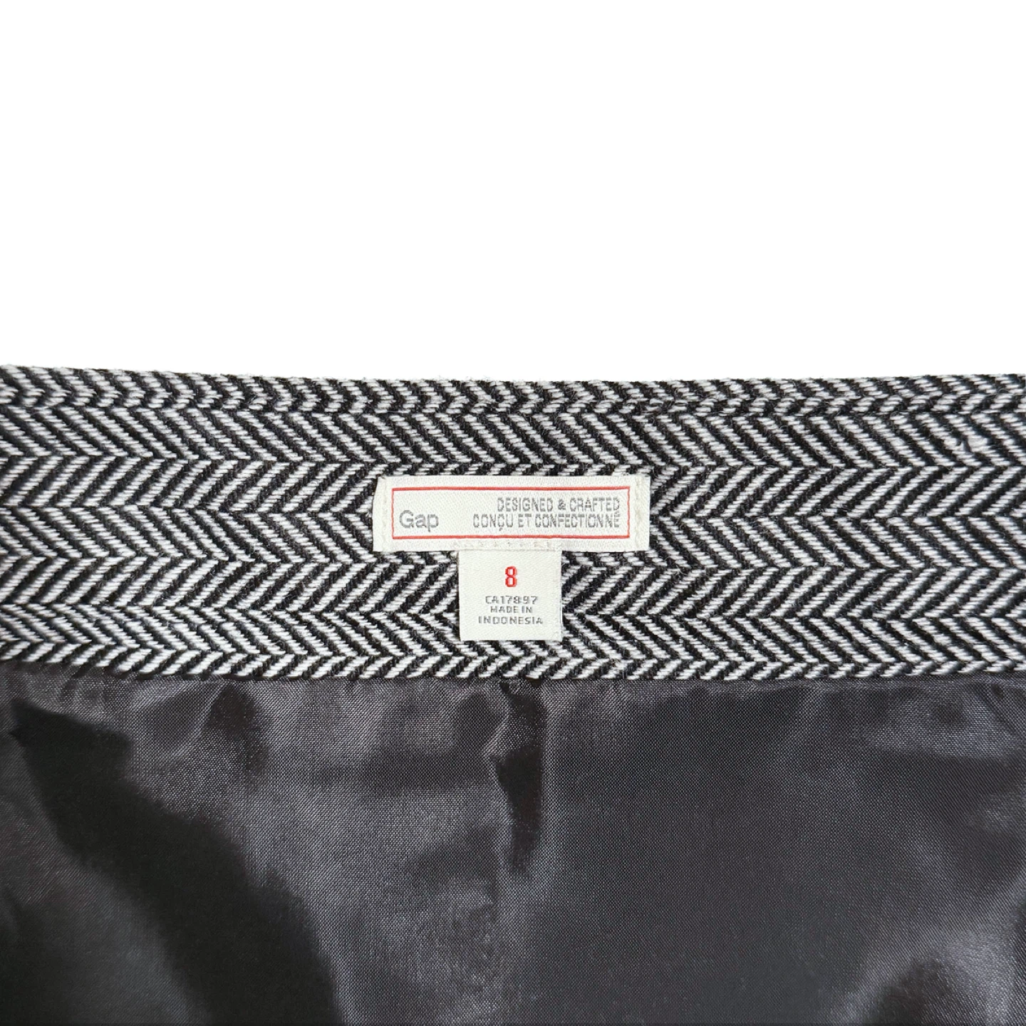 [-50%] GAP Wool Herringbone Mini Skirt, US 8 - photo 4