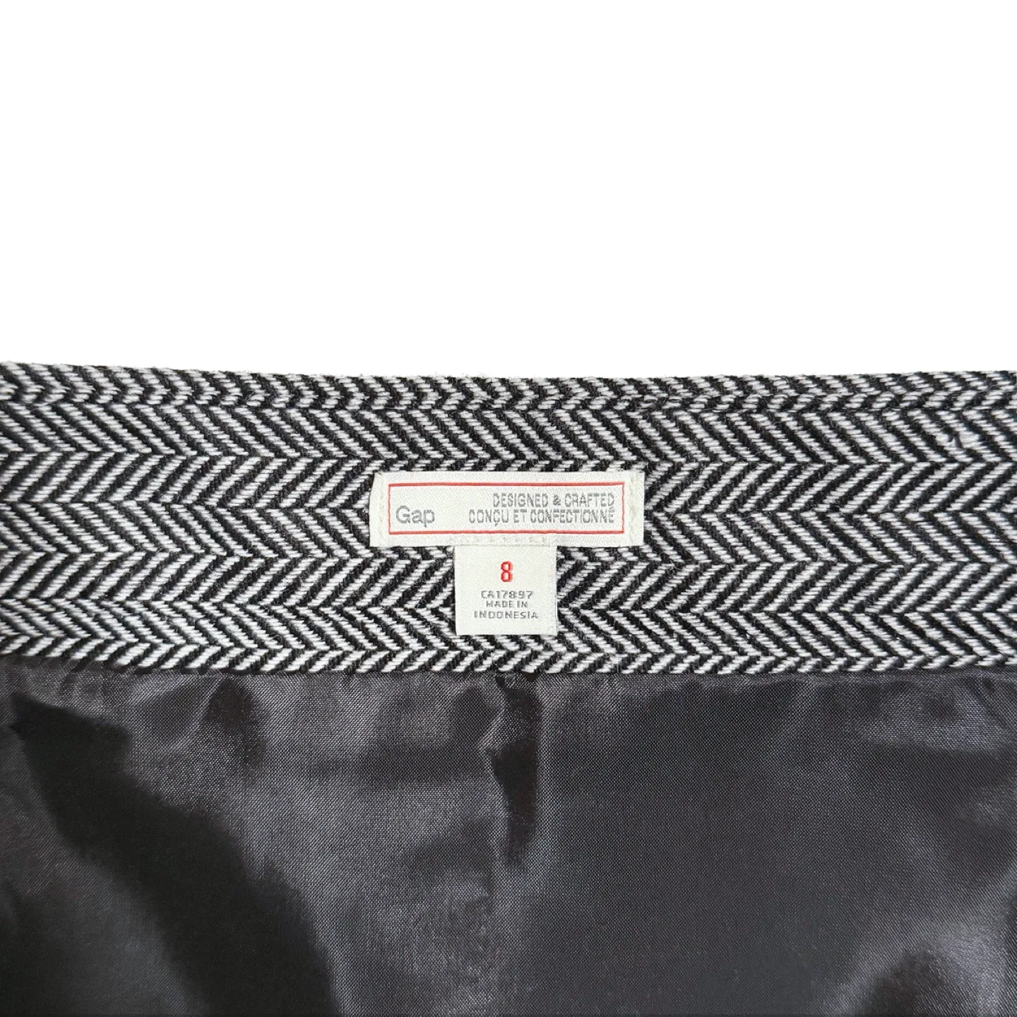 GAP Wool Blend Herringbone Mini Skirt (US 8) image indicator(4)