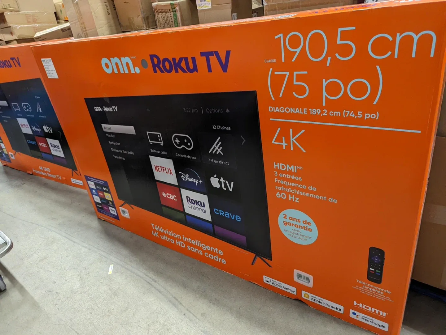 onn. Roku TV 75 inch 4K image indicator(2)