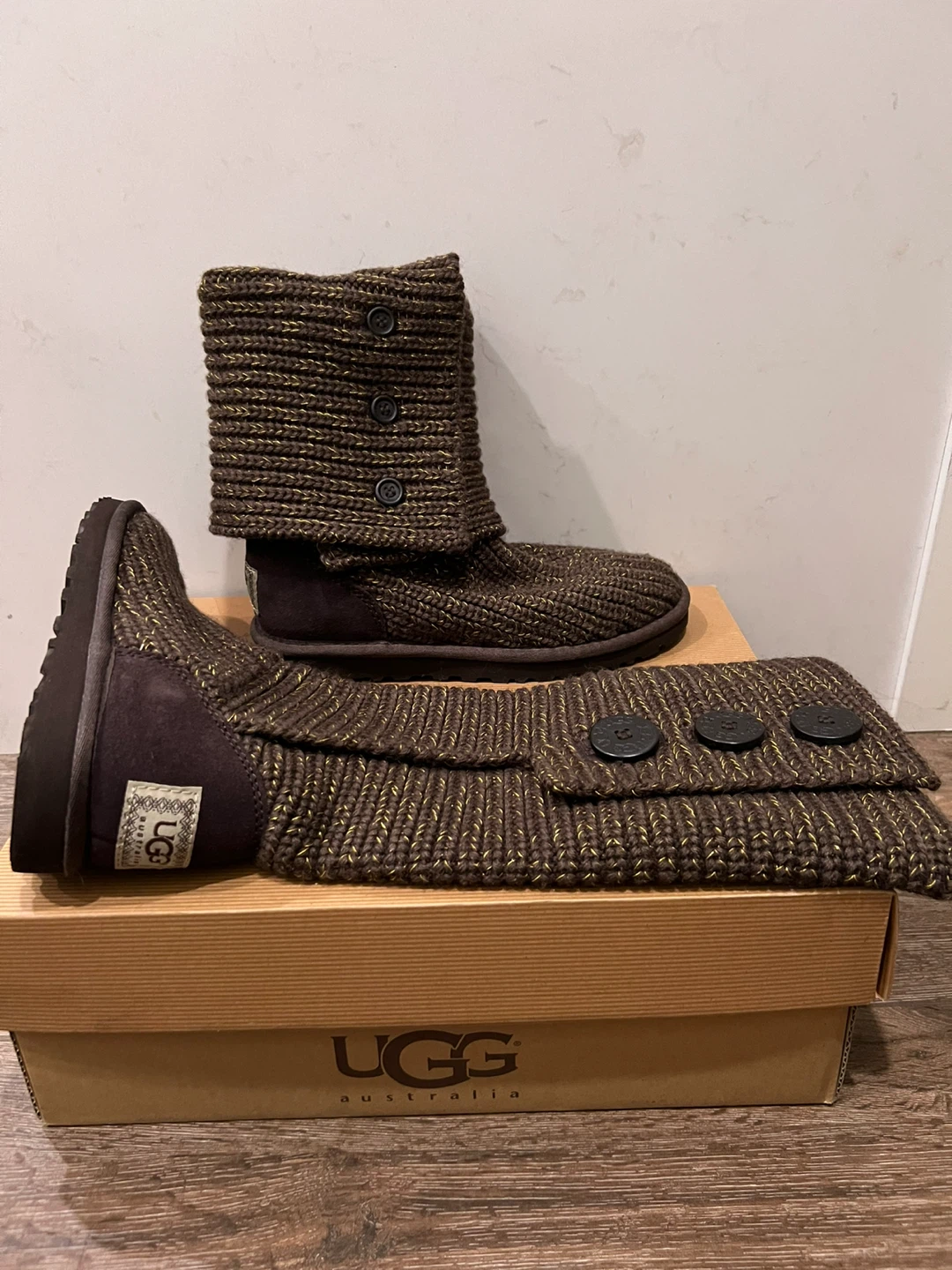 UGG new classic cardy knit tall boots