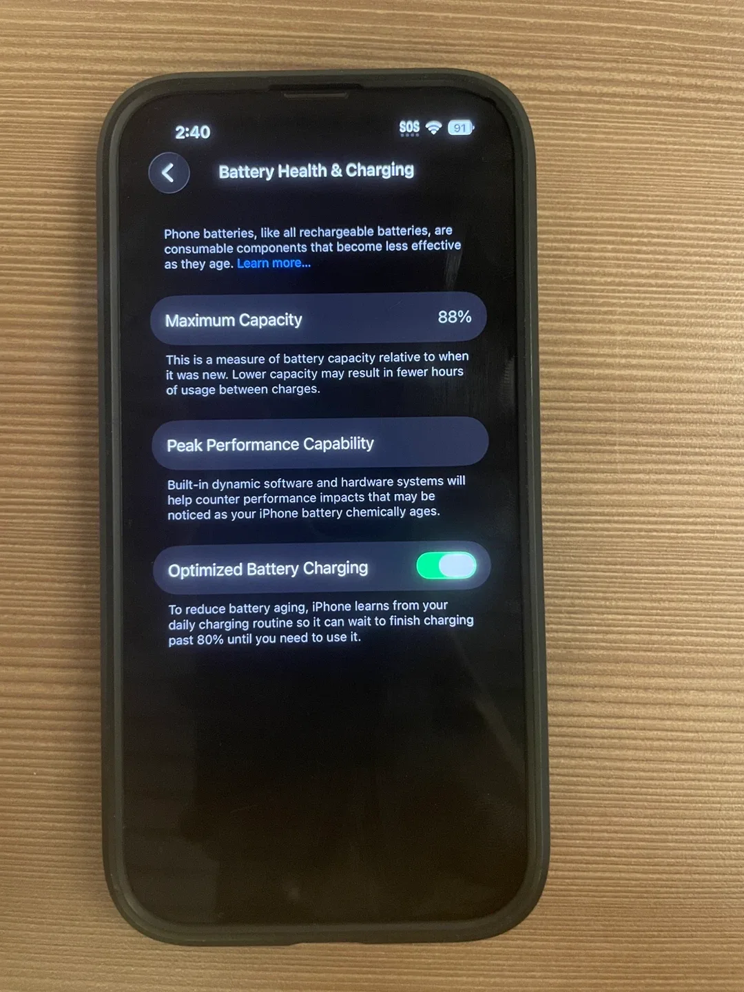 *OBO* iPhone 13 - 88% Battery Health image indicator(4)