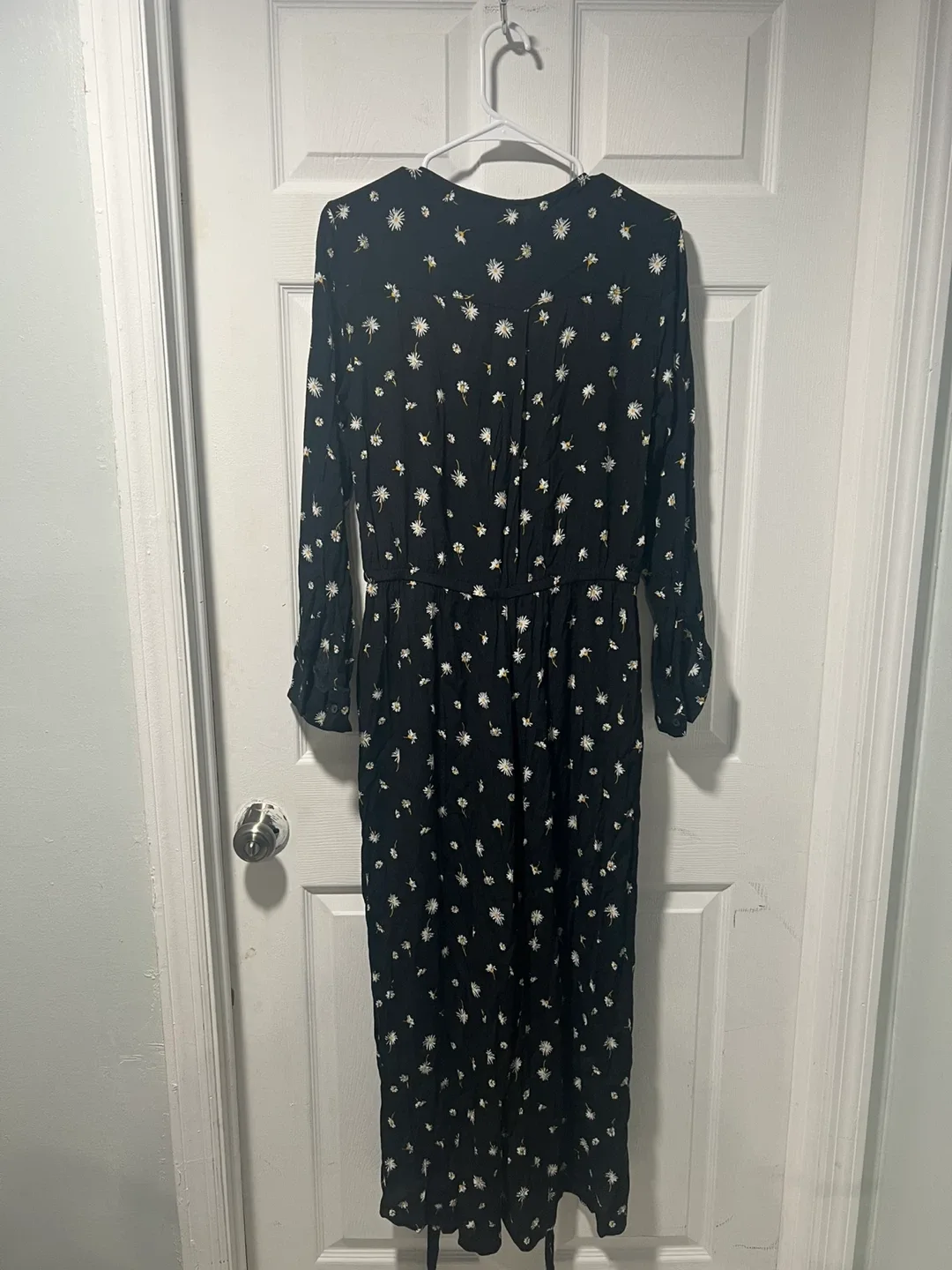 GAP Black Floral Jumpsuit - Size M