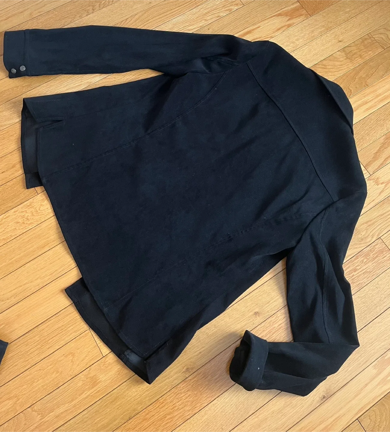 Black Suede Shirt & Pant Set image indicator(5)