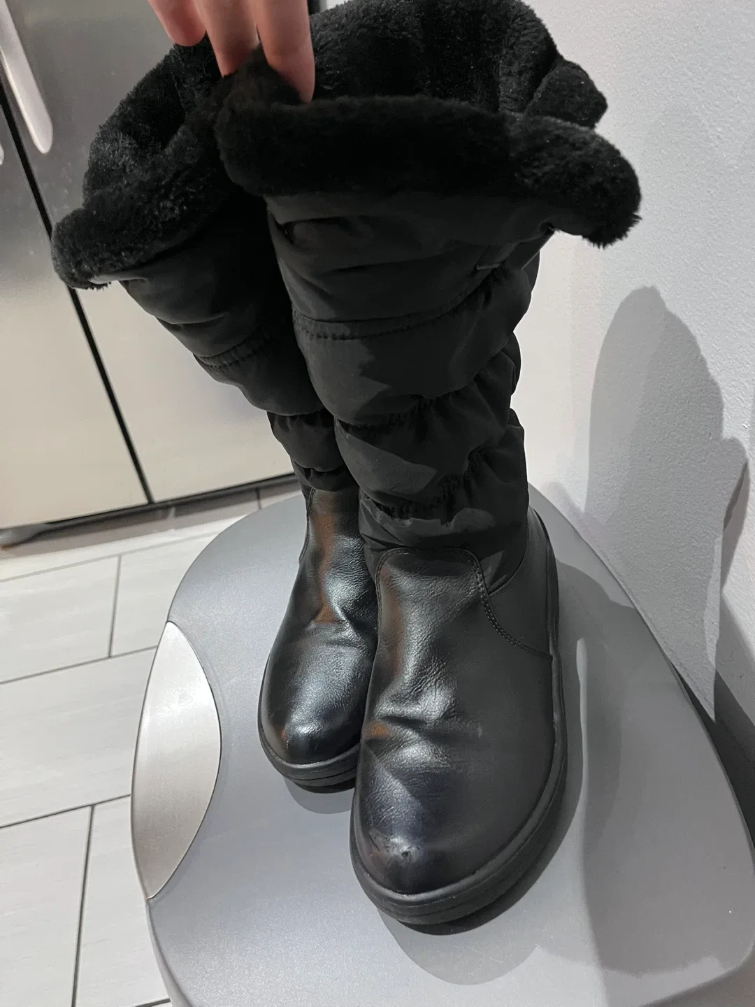 Black Waterproof Winter Boots