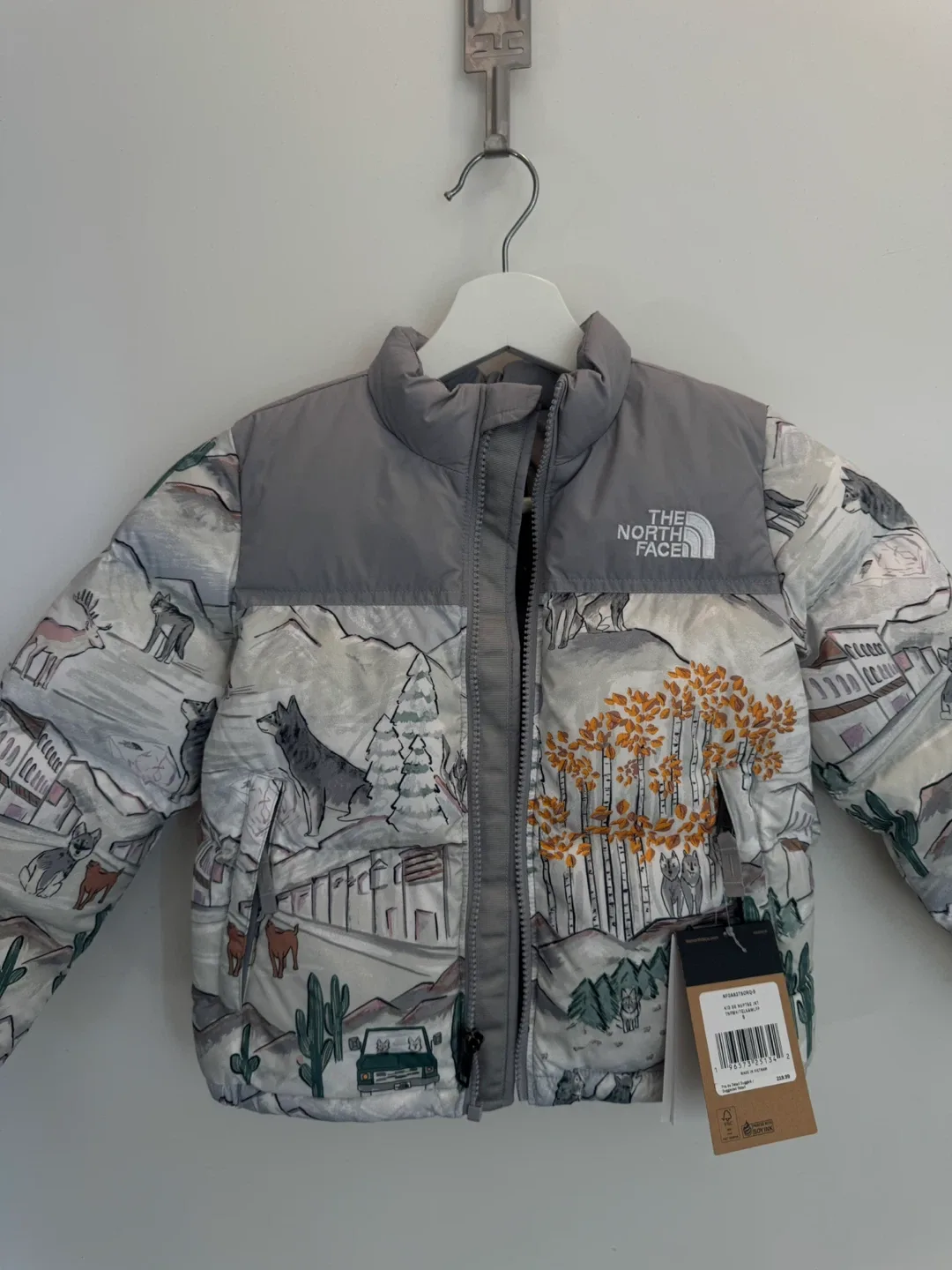 North Face puffer jacket for kids