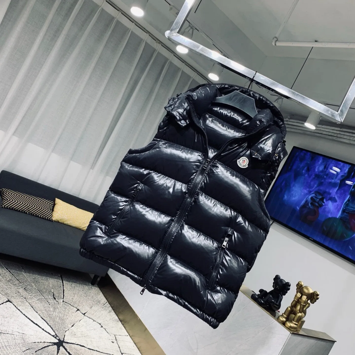 Moncler Black Padded Vest
