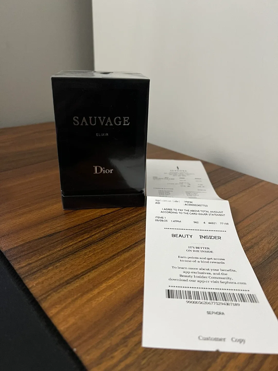 New Dior Sauvage Elixir Perfume