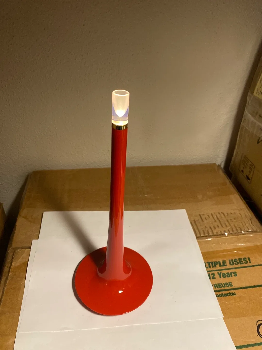 Red Table candlestick