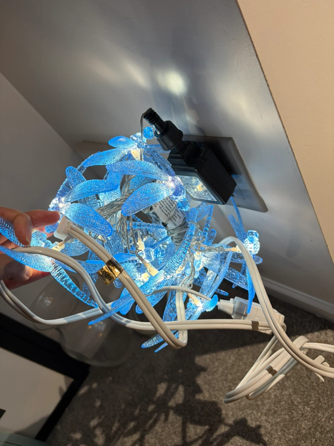 Dragonfly String Lights - Blue