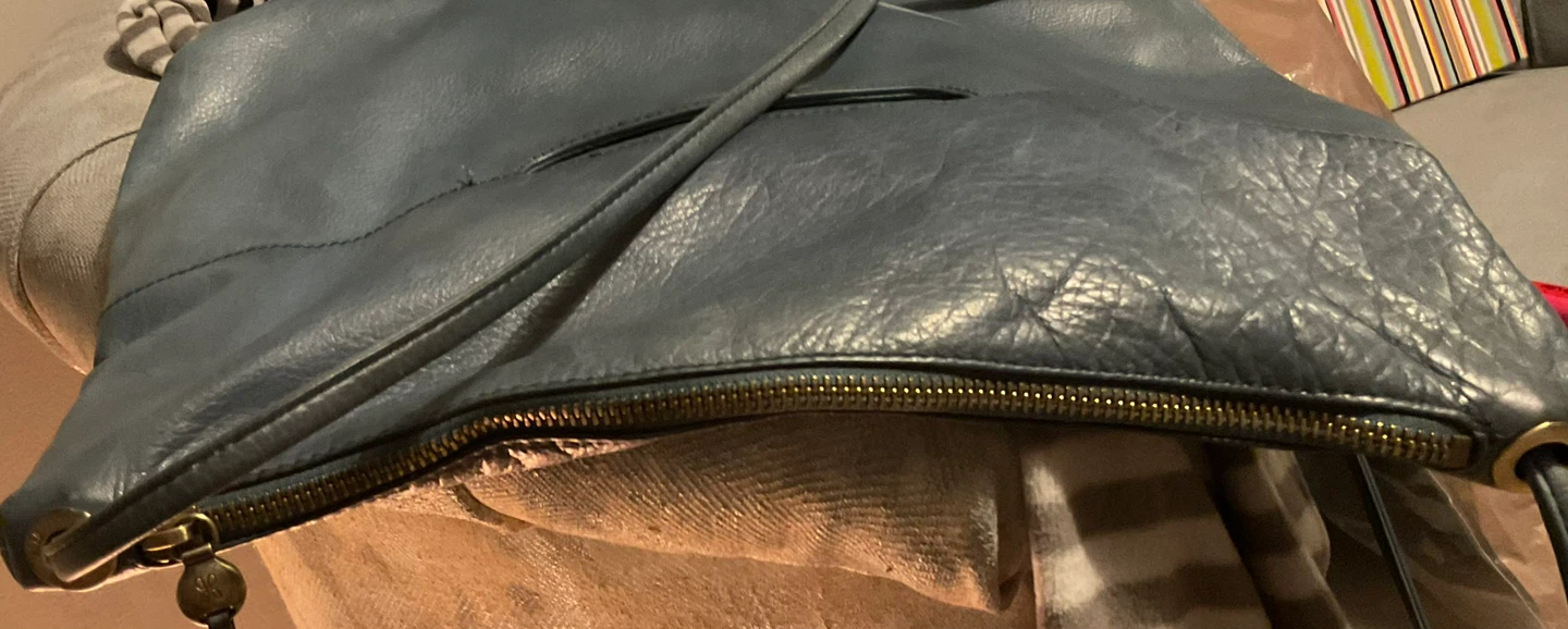 Hobo Grey Leather Shoulder Bag - photo 4