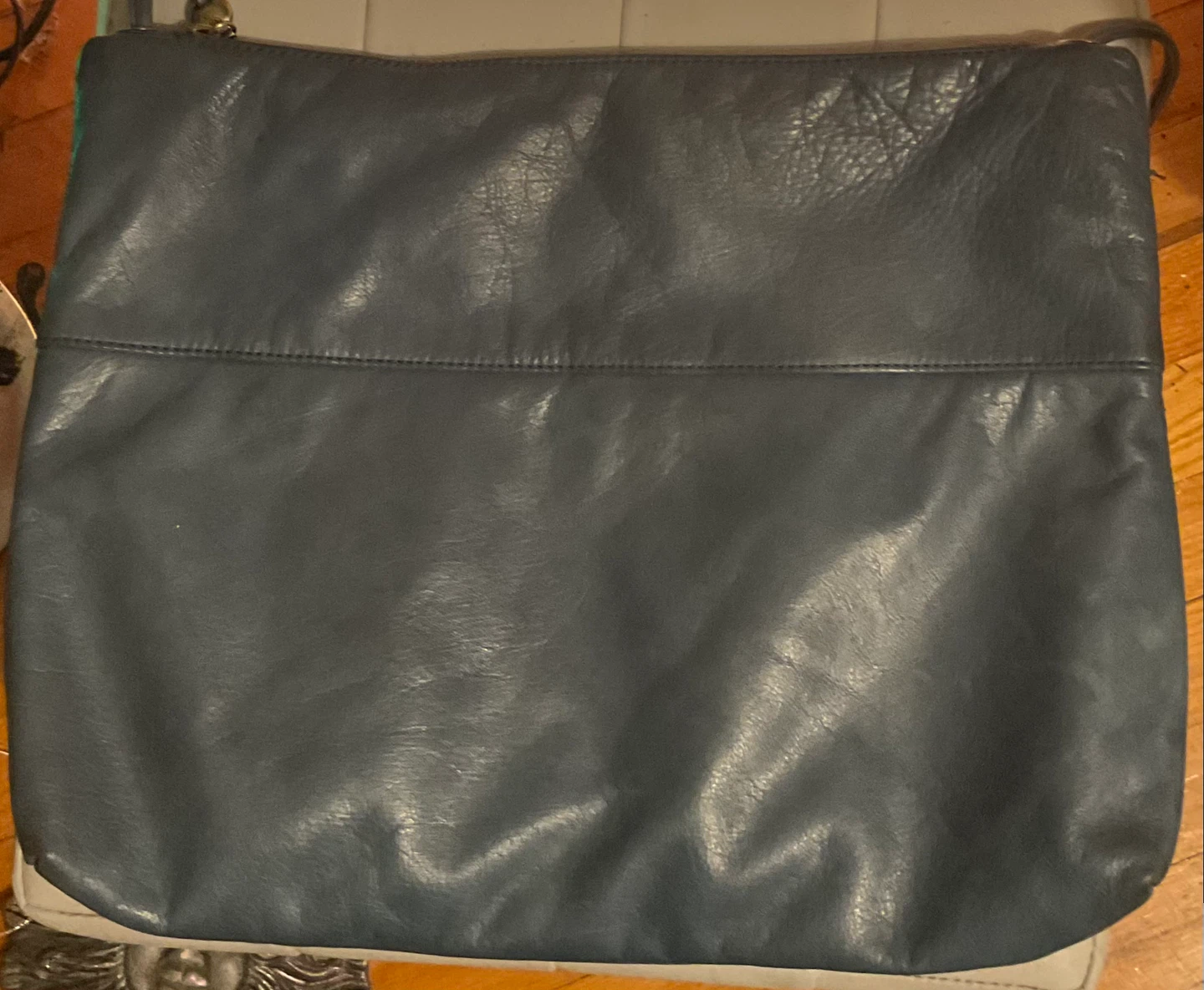 Hobo Grey Leather Shoulder Bag - photo 3