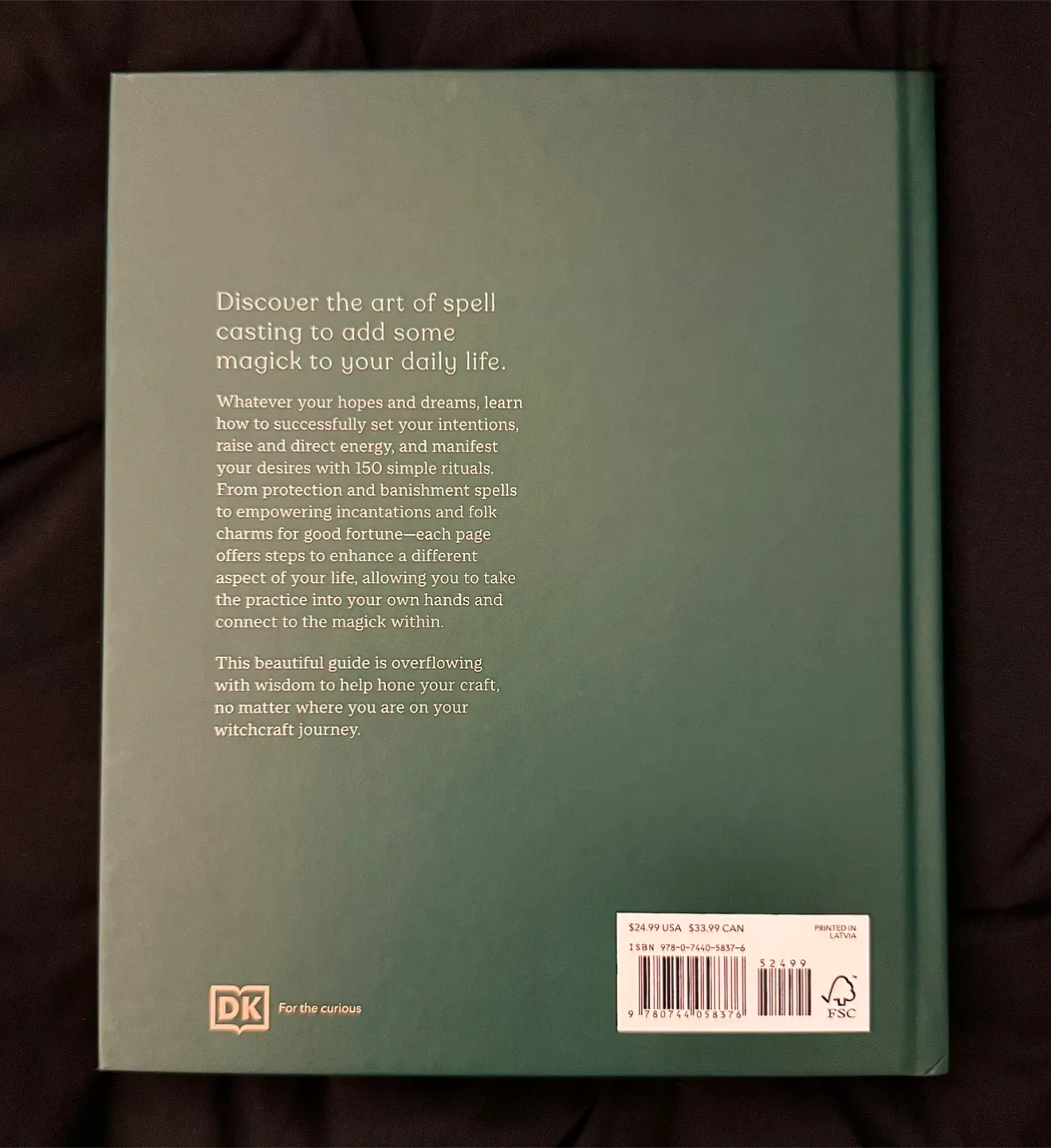 NEW The Book of Spells Witchcraft Hardcover Book image indicator(2)