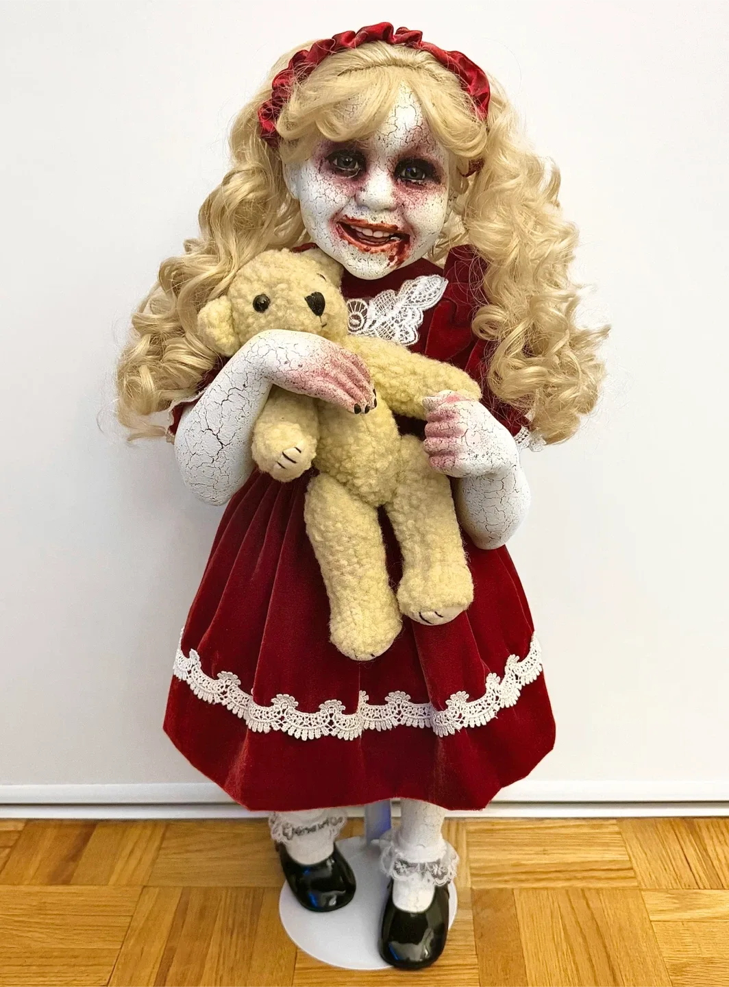 Custom Horror Scary Spooky Creepy Porcelain Doll OOAK