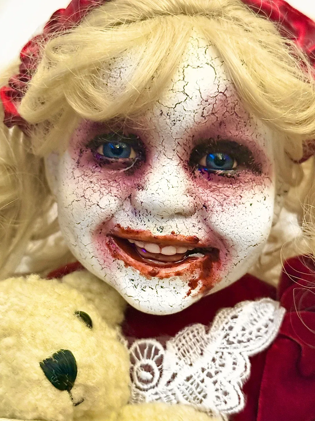 Custom Horror Scary Spooky Creepy Porcelain Doll OOAK image indicator(3)