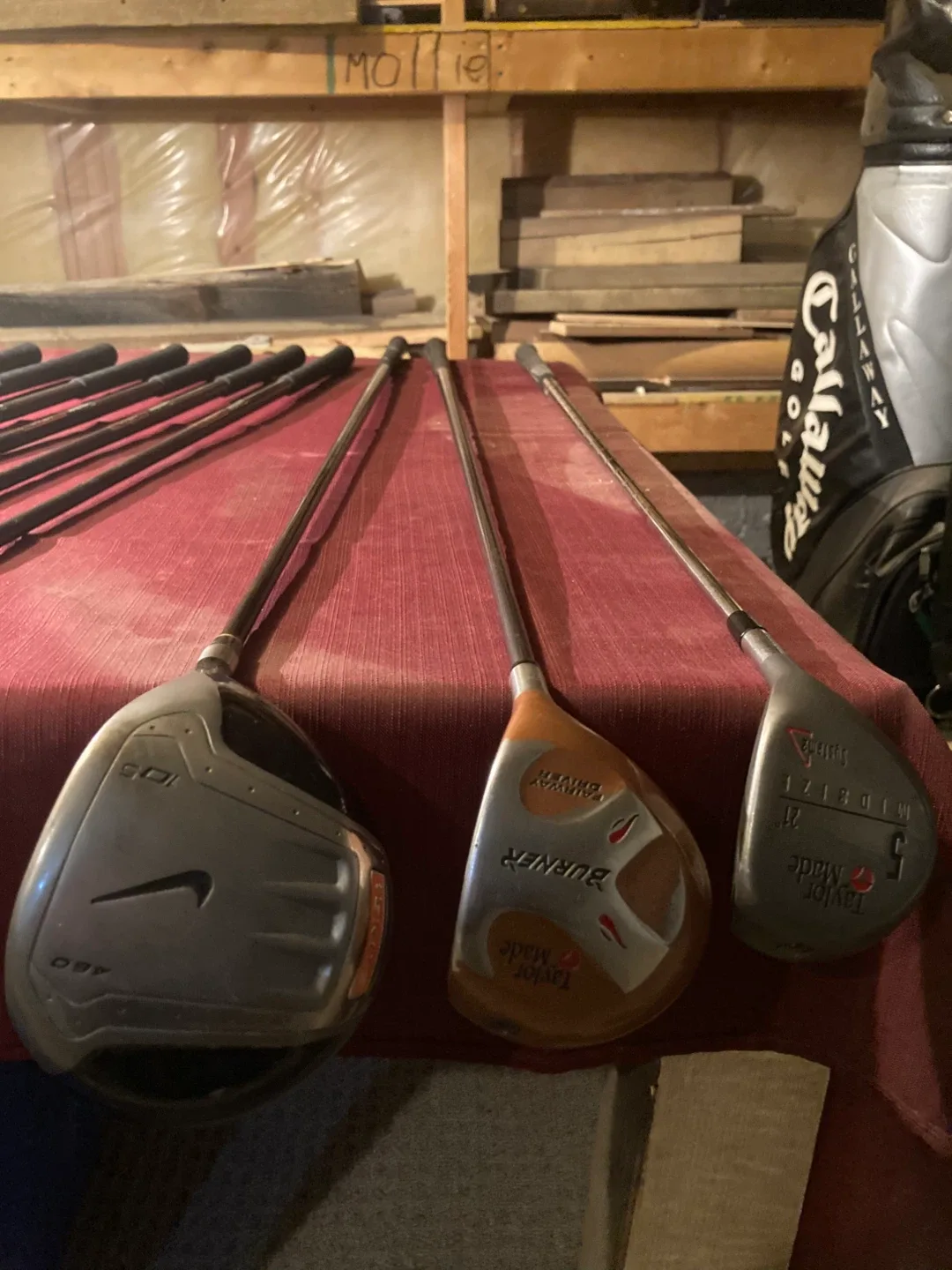 Callaway Golf Bag & Assorted Golf Clubs