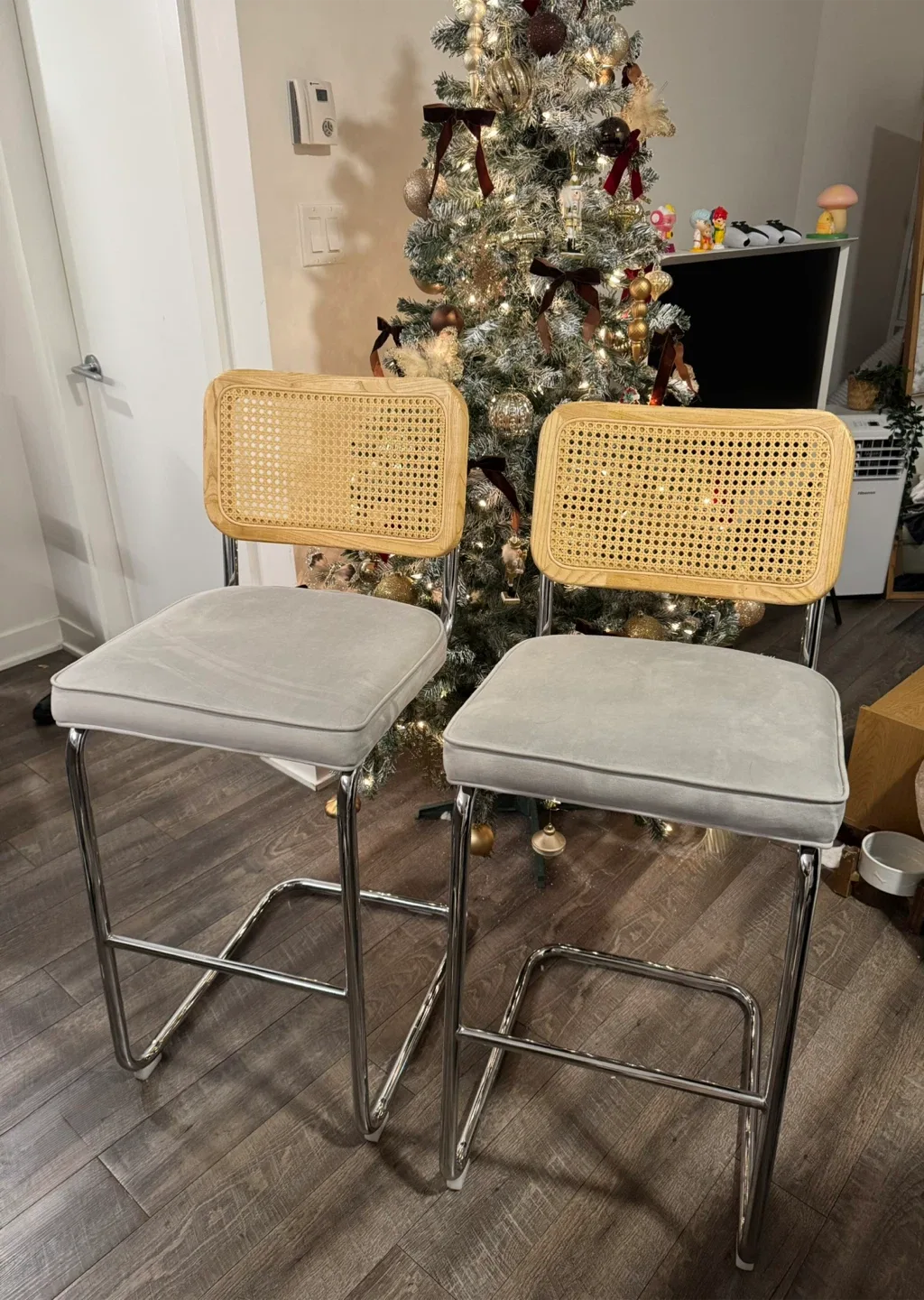 Rattan Bar Stool Set of 2 (bought 3 months ago)