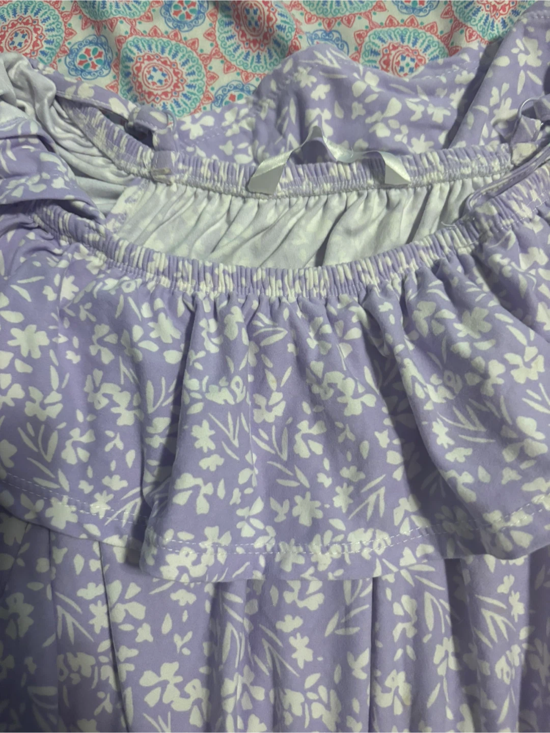 Girls' Floral Romper - Size 10-12 - photo 2