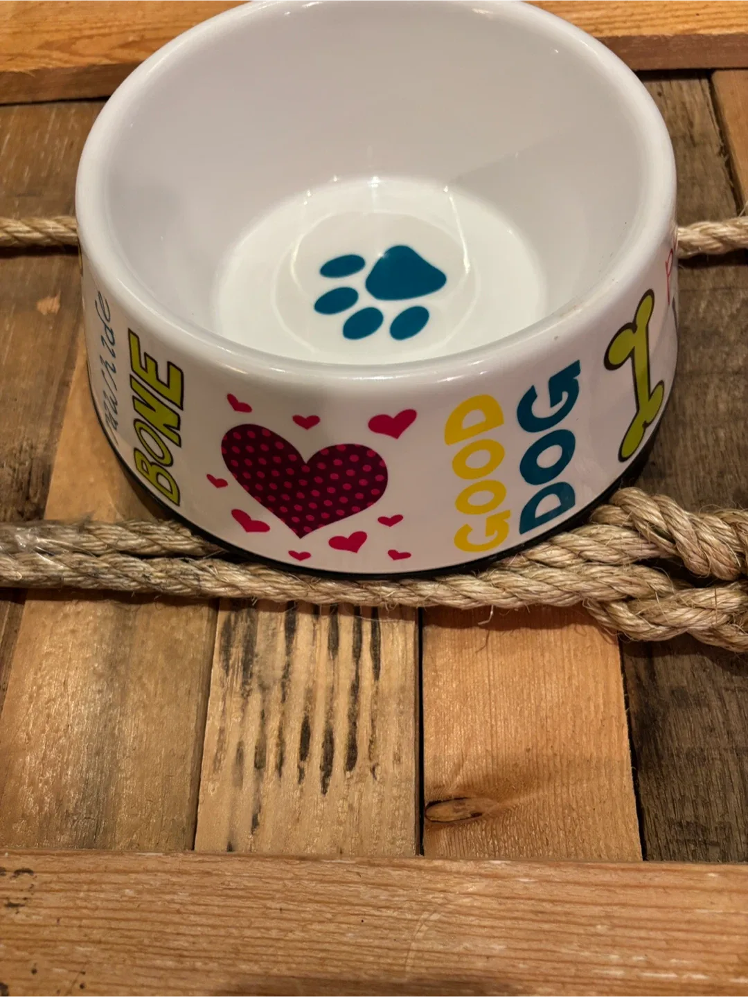 🐶 Cute “Good Dog” Colourful Puppy Bowl - Just under 8” 🦴 image indicator(6)