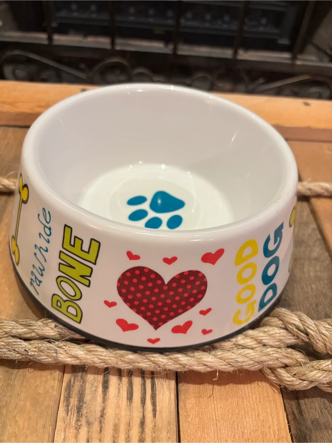 🐶 Cute “Good Dog” Colourful Puppy Bowl - Just under 8” 🦴 image indicator(2)