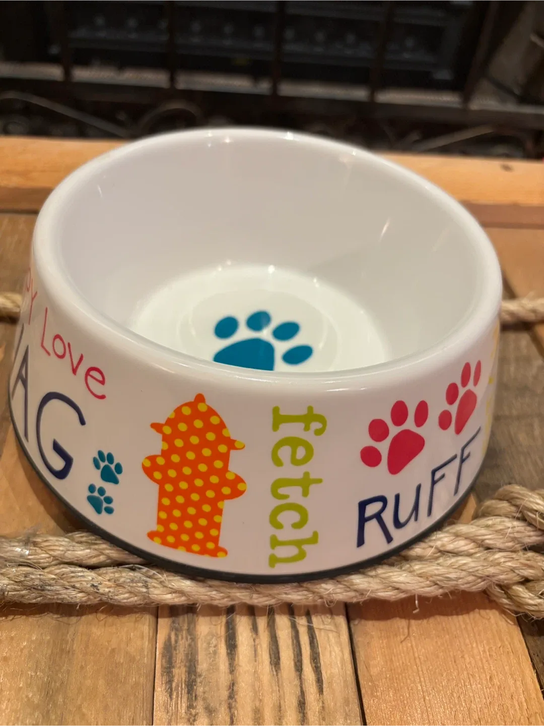 🐶 Cute “Good Dog” Colourful Puppy Bowl - Just under 8” 🦴 image indicator(3)