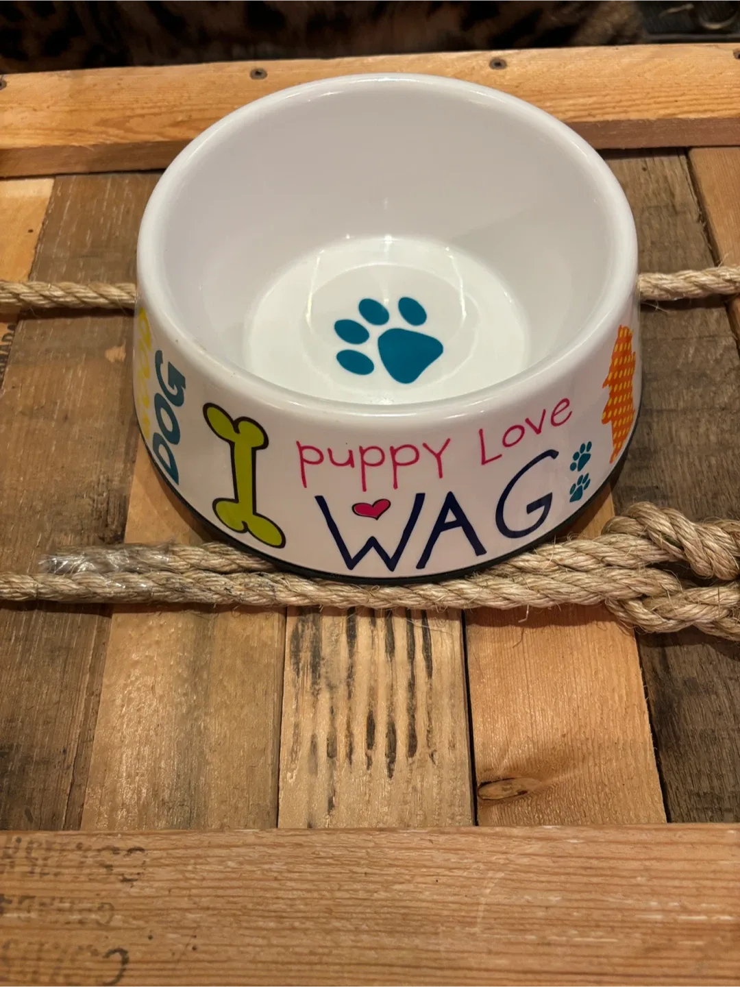 🐶 Cute “Good Dog” Colourful Puppy Bowl - Just under 8” 🦴 image indicator(7)